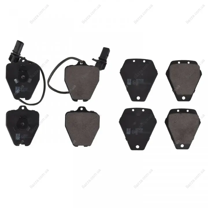 Комплект гальмівних колодок передн, AUDI A6 C4, A6 C5, A8 D2 2.5D-4.2 03.94-01.05 blue print ADV184288