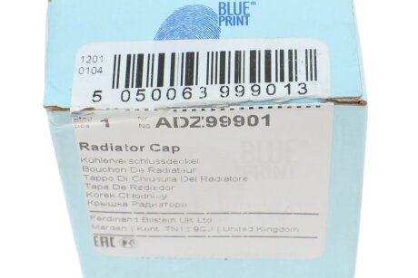 Крышка радиатора blue Print ADZ99901