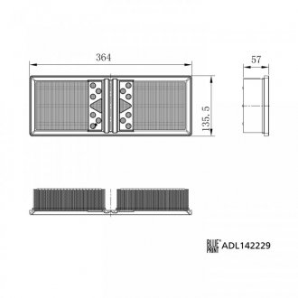 ALFA ROMEO фільтр повітряний Giulia 2,0/2,2D 15- blue Print ADL142229