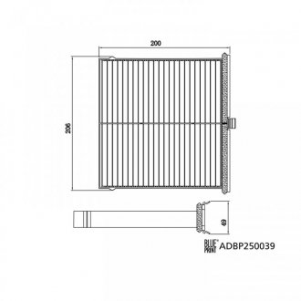 Угольный фильтр салона blue Print ADBP250039
