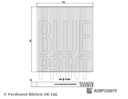 Фільтр салону INFINITY Q60 blue Print ADBP250075