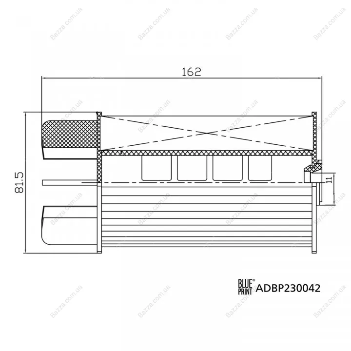 BLUE PRINT Фильтр топлива NISSAN 2.5dCI 14- blue print ADBP230042