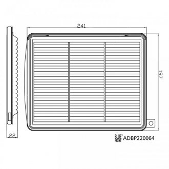 Фильтр воздуха HYUNDAI i10III blue Print ADBP220064