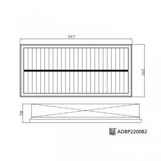 Фильтр воздуха LAND ROVER DEFENDER 19- blue Print ADBP220082