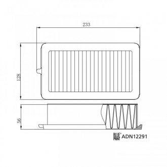 NISSAN Фильтр воздуха Micra 16 - blue Print ADN12291