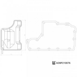 OPEL фільтр АКПП з прокладкою OPEL Astra F/G/H, Corsa C/D, Vectra B, Zafira A blue Print ADBP210076