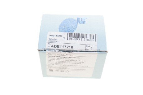 Датчик температури охолоджуючої рідини з ущільнюючим кільцем blue Print ADB117216