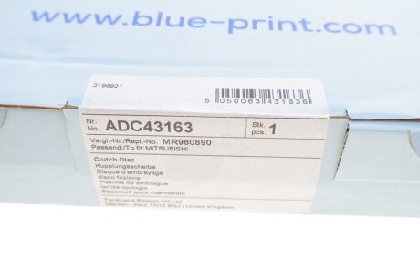 Диск сцепления blue Print ADC43163
