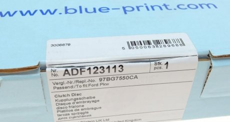 Диск зчеплення blue Print ADF123113