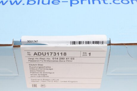 Диск сцепления blue Print ADU173118