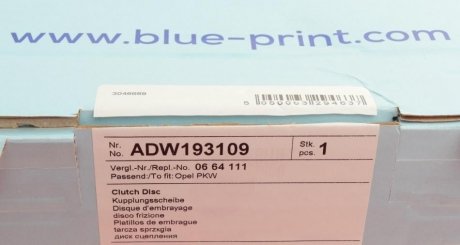 Диск сцепления blue Print ADW193109