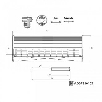 Масляный фильтр blue Print ADBP210103