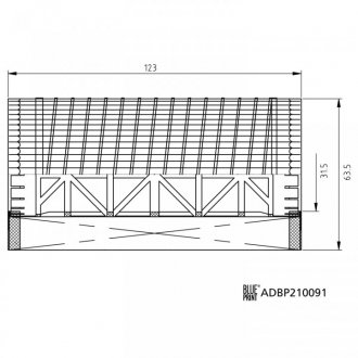 Масляний фільтр blue Print ADBP210091