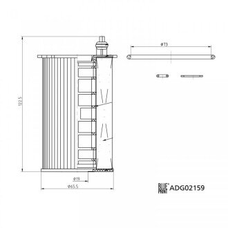 Фільтр масляний blue Print ADG02159