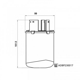 Фільтр паливний blue Print ADBP230017