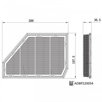 Фільтр повітряний blue Print ADBP220054