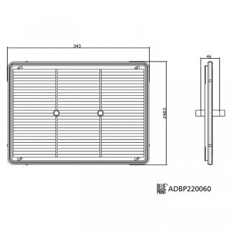 Фільтр повітряний blue Print ADBP220060