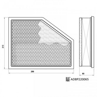 Фільтр повітряний blue Print ADBP220065