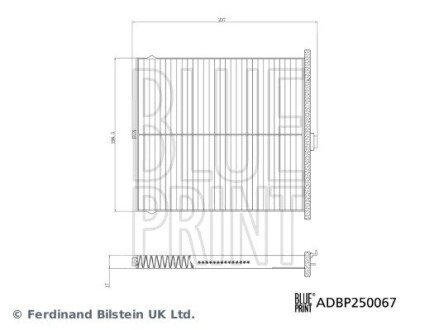 Фільтр повітряний салону blue Print ADBP250067