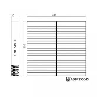 Фильтр салона blue print ADBP250045
