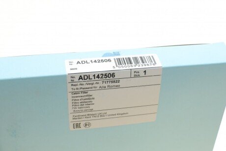 Фильтр салона blue Print ADL142506