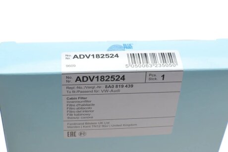 Фільтр салону blue Print ADV182524