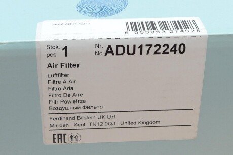 Фильтр воздушный blue Print ADU172240