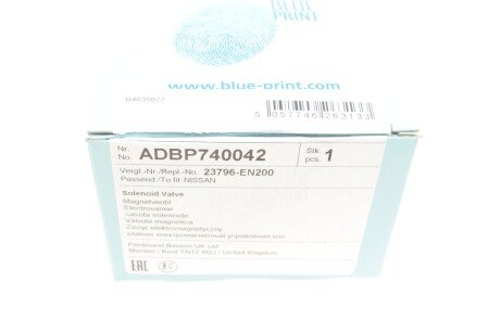 Клапан електромагнітний blue Print ADBP740042