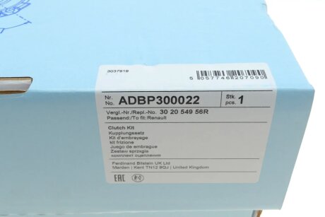 Комплект сцепления в сборе blue Print ADBP300022