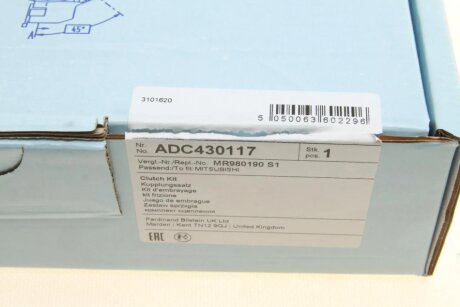 Комплект сцепления в сборе blue Print ADC430117