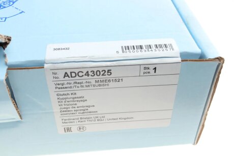 Комплект зчеплення в зборі blue Print ADC43025