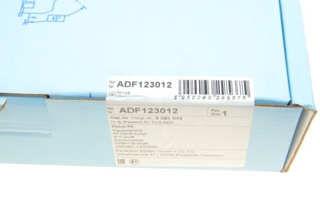 Комплект сцепления в сборе blue Print ADF123012
