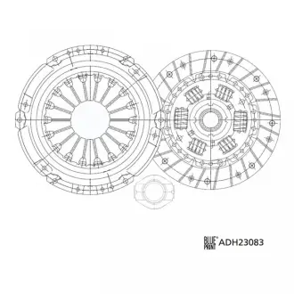 Комплект сцепления в сборе blue print ADH23083