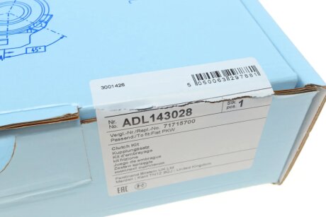 Комплект сцепления в сборе blue Print ADL143028