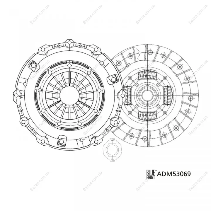 Комплект сцепления в сборе blue print ADM53078