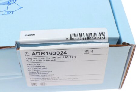 Комплект сцепления в сборе blue Print ADR163024