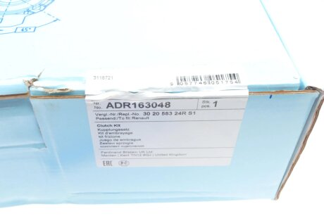 Комплект сцепления в сборе blue Print ADR163048