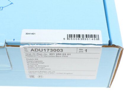 Комплект сцепления в сборе blue Print ADU173003