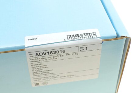 Комплект сцепления в сборе blue Print ADV183016