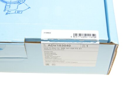 Комплект сцепления в сборе blue Print ADV183040