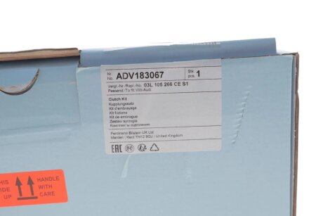 Комплект зчеплення в зборі blue Print ADV183067