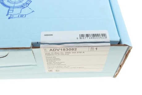 Комплект зчеплення в зборі blue Print ADV183082