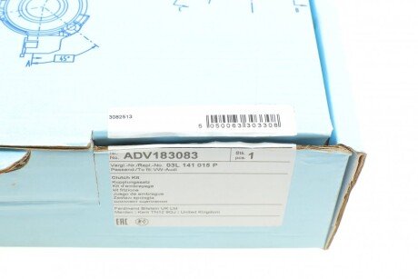 Комплект сцепления в сборе blue Print ADV183083