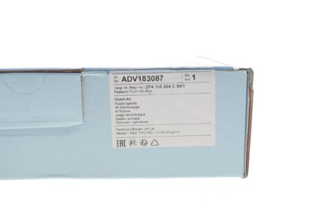 Комплект зчеплення в зборі blue Print ADV183087