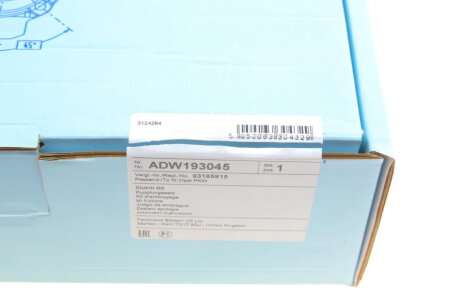 Комплект сцепления в сборе blue Print ADW193045