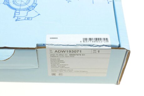 Комплект сцепления в сборе blue Print ADW193071