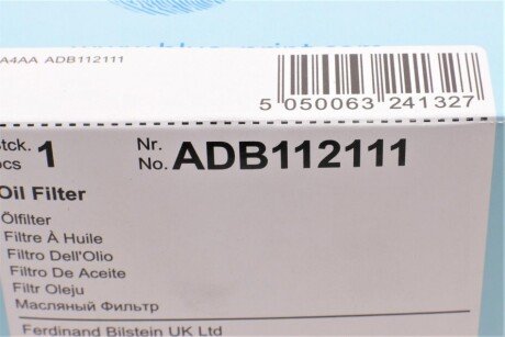 Масляный фильтр blue Print ADB112111
