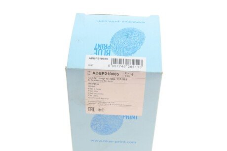 Масляный фильтр blue Print ADBP210085