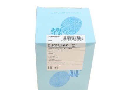 Масляный фильтр blue Print ADBP210093