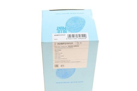 Масляний фільтр blue Print ADBP210121